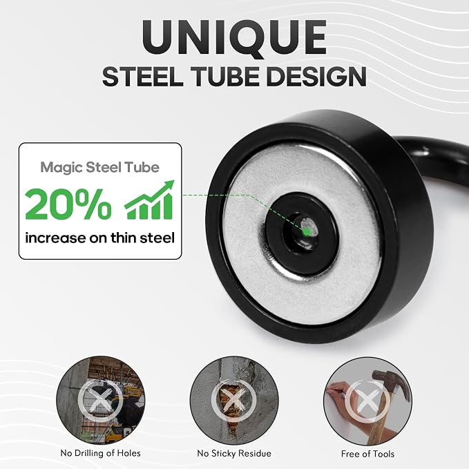 Neosmuk Magnetic Hooks, Cruise Ship Essentials, 30lb+ Heavy Duty Magnetic Hooks - Image 3