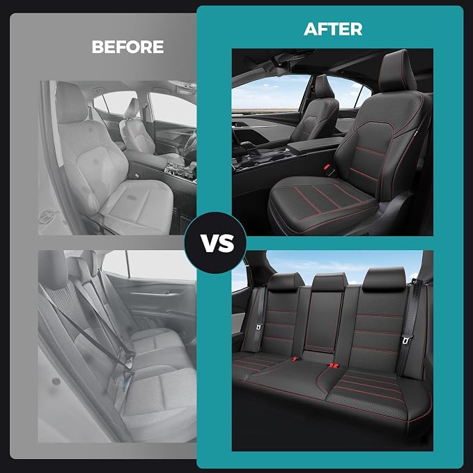 Leather Seat Covers for Toyota Camry 2025 LE SE Hybrid - Image 6