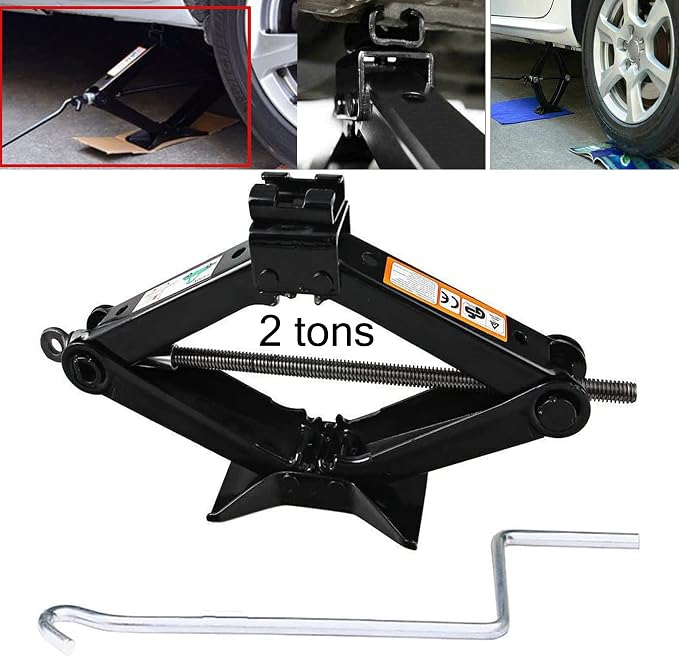Scissor Screw Jack Lift for Car Van Vehicles 2 Ton 4.2-15 Inch Portable by Unknown