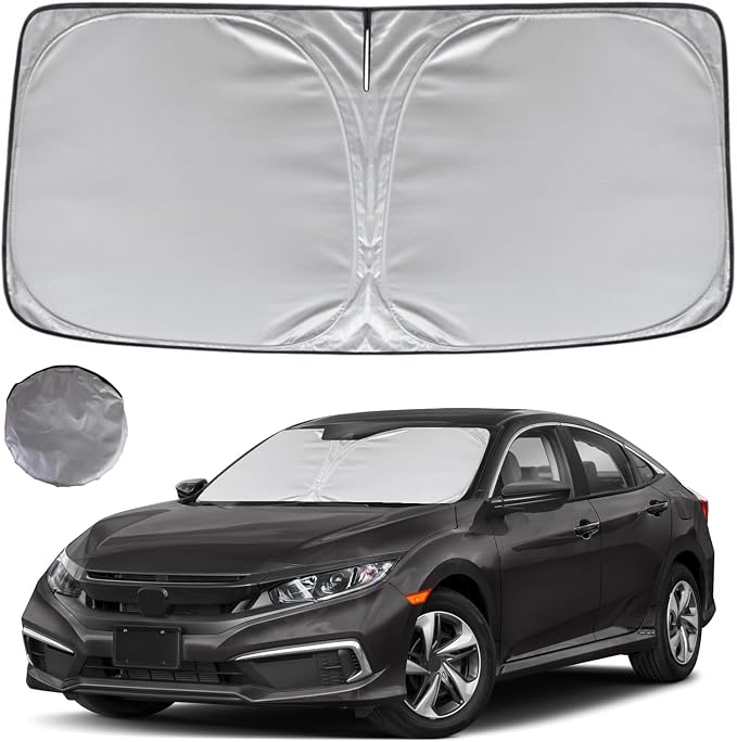 KAYZT Windshield Sun Shade for 2016-2021 Honda Civic Foldable Sunshade Front by KAYZT