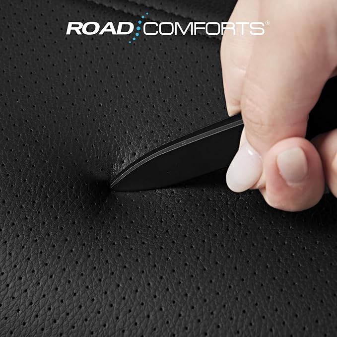 Road Comforts Leather Seat Covers, Breathable Car Seat Covers Front Seat - Image 4