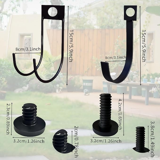 4-Pack Storage Shed Hooks for Suncast, Resin Shelf Accessory Outdoor Sheds - Image 2
