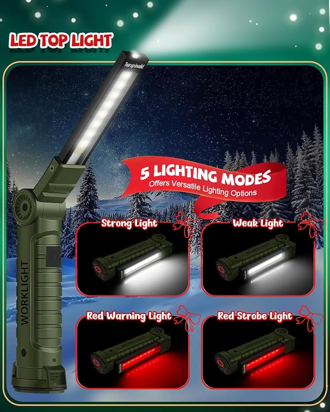 Coquimbo Tool Gifts for Men Him, Rechargeable LED Work Light Grill Light - Image 7