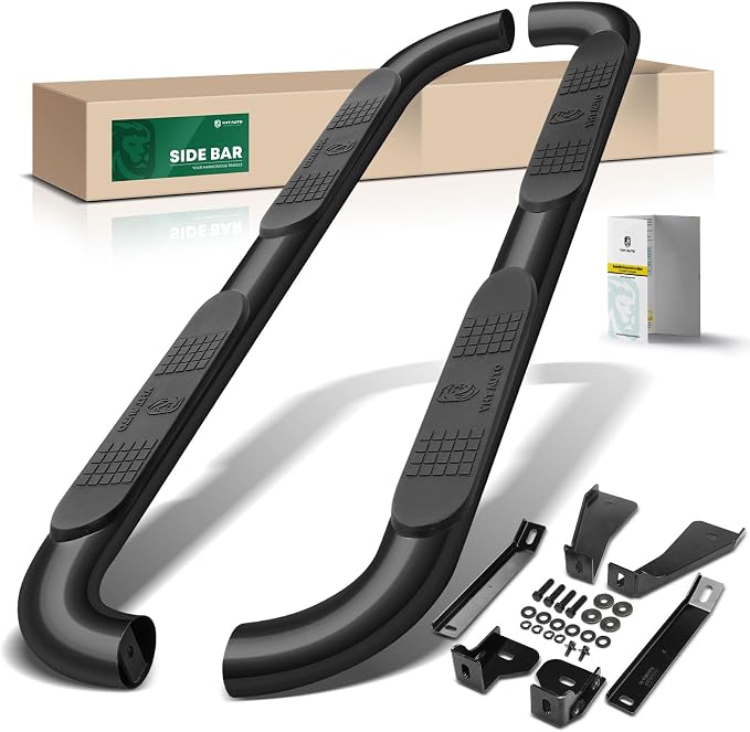 YHTAUTO 4 Inch Running Boards Side Steps Fit 2019-2024 Chevy Silverado & GMC by YHTAUTO