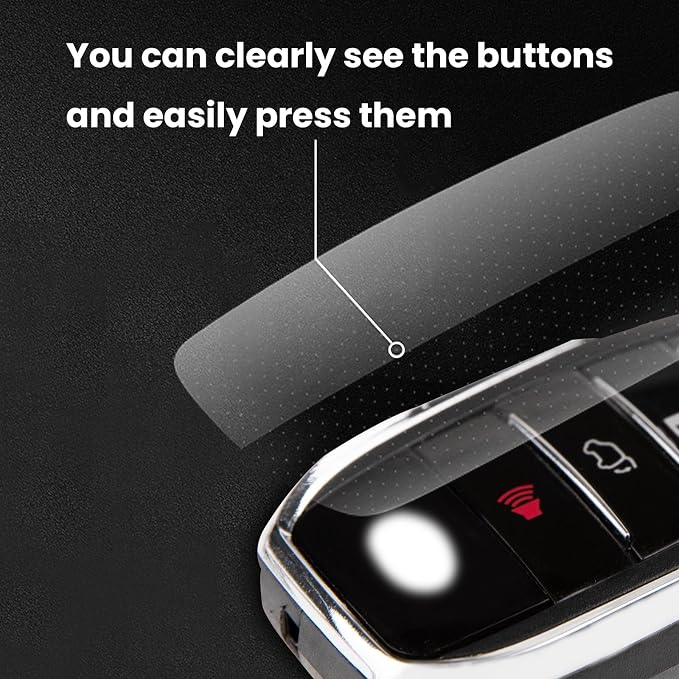OLLEN Clear TPU Key Fob Cover, Fit - Image 6