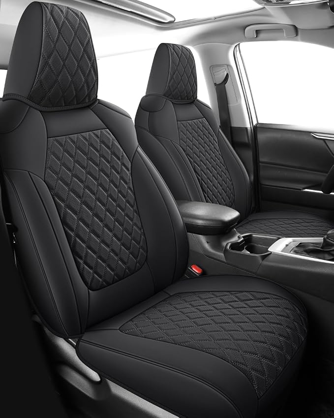 MIROZO Rav4 Seat Covers Full Set, Waterproof Car Seat Covers Faux Leather Seat by MIROZO