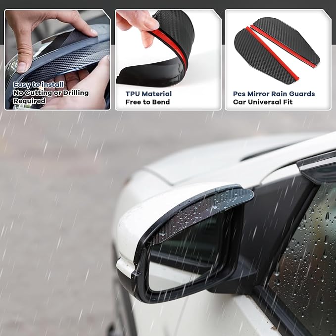 4PCS Rain Guards Fit for Honda Odyssey 2011-2017, Durable Front & Rear Window - Image 5