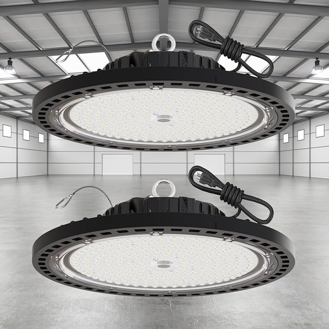 2 Pack UFO LED High Bay Light 250W, 35000 LM, 5000K - Image 2