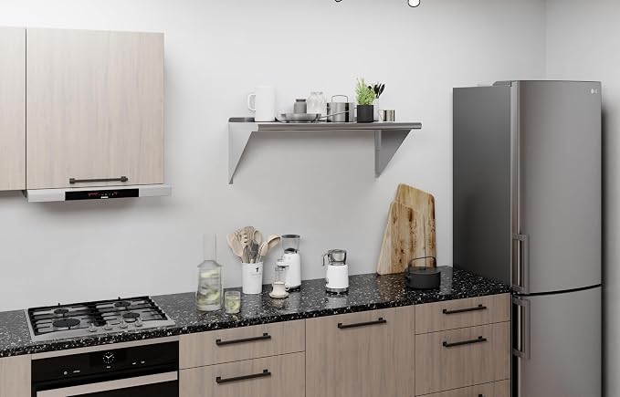 AmGood 36" Long X 18" Deep Stainless Steel Wall Shelf | NSF Certified | - Image 6