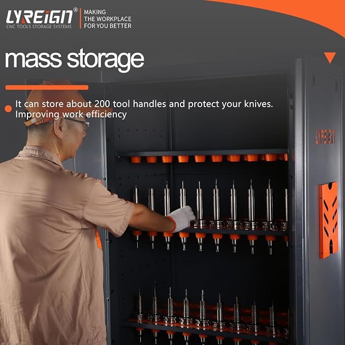 BT50 CNC Tool Cabinet, CAT50 Multi-Purpose CNC Tool Rack, Mass Storage CNC Tool - Image 3
