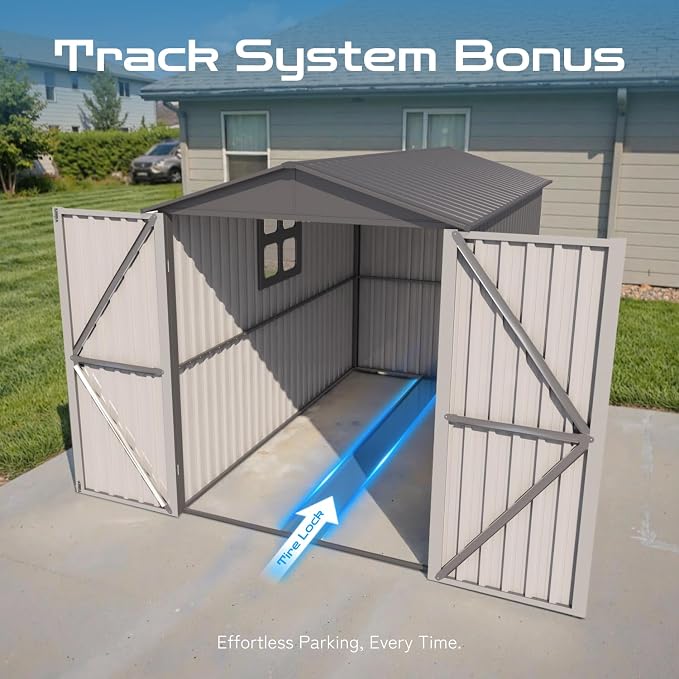 5’ x 10’ Motorcycle Storage Sheds, Metal Shelter & Garage - Image 3