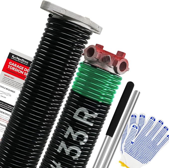 Pair of 1.75" Garage Door Torsion Springs Set by KaiMinDogzGarageDoorSpring
