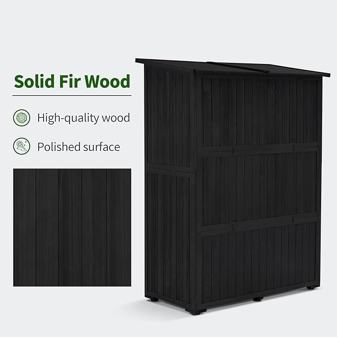 MCombo Outdoor Storage Cabinet, Wooden Storage Shed - Image 7