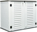 HOMSPARK Storage Shed Weather Resistance, Outdoor Storage Cabinet by HOMSPARK