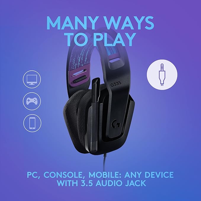 Logitech G335 Wired Gaming Headset, - Image 3