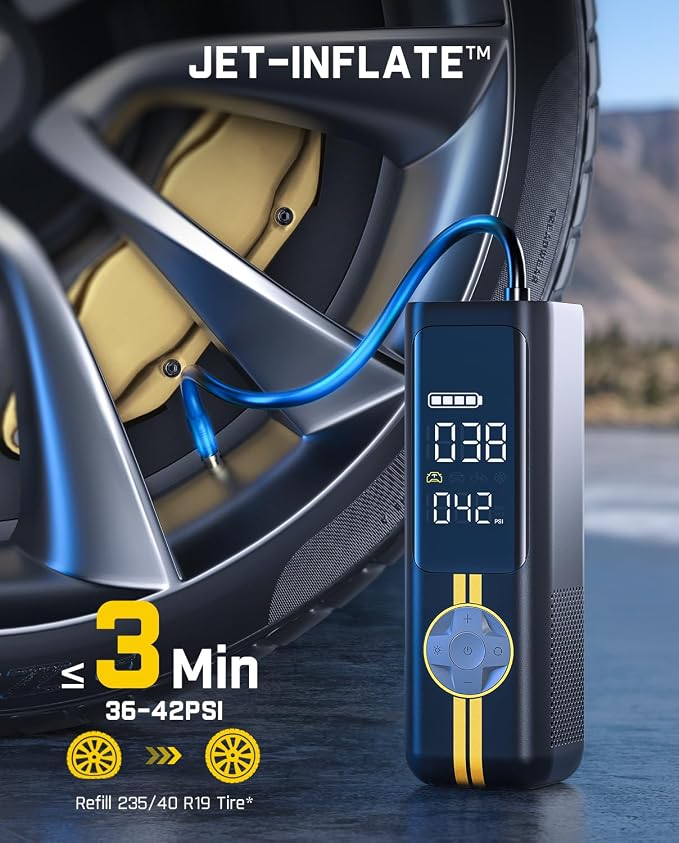 Fanttik X8 APEX EV Tire Inflator Portable Air Pump, 2X Faster Inflation - Image 2