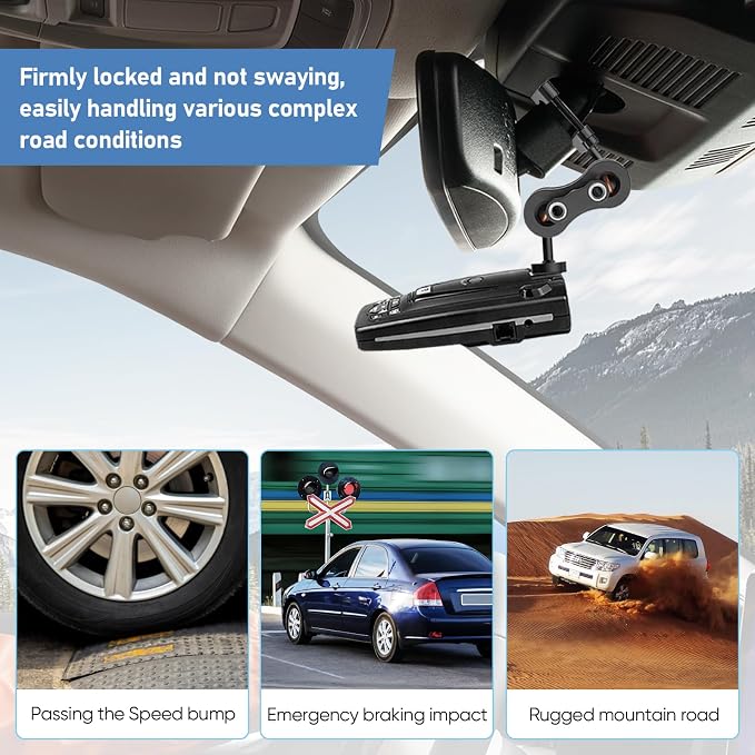 Radar Detector Mount Rearview Mirror Bracket, Car Truck Mirror Radar Mount - Image 4