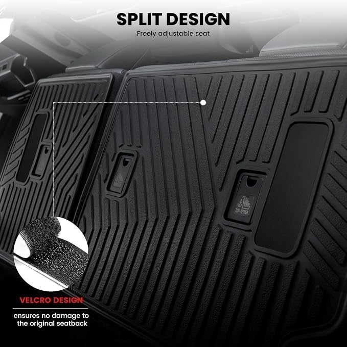 LASFIT Trunk Mat&Backrest Mat for Toyota 4Runner 2025, All Weather TPE Custom - Image 3