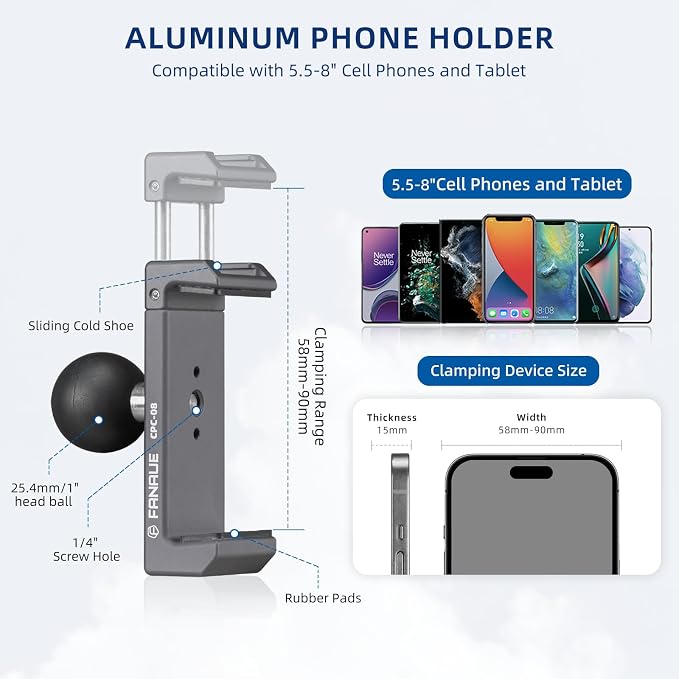 FANAUE Aluminum Phone Holder - Image 2