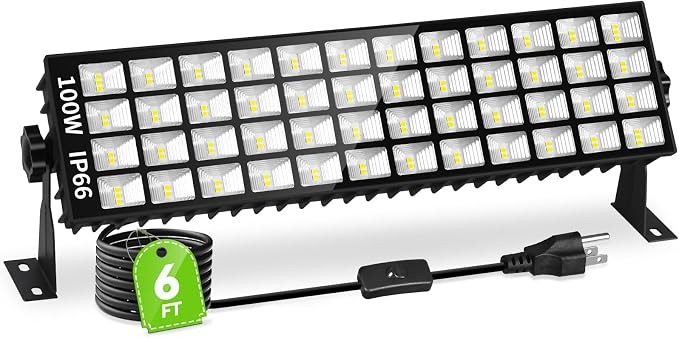 100W LED Shop Light, 11000LM Plug in Garage Light by Linstaine
