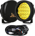 BIGLION.X 5 Inch Pair 160W Amber Round LED Offroad Lights 18800LM Amber Yellow by BIGLIONX