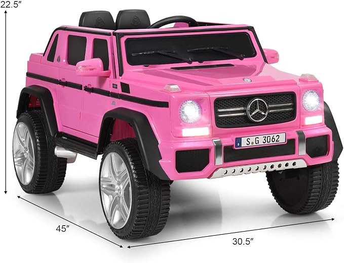 HONEY JOY Ride On Truck, Licensed Mercedes-Benz Maybach G650 Battery Powered - Image 8