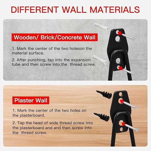 3-H Garage Wall Hooks 10 Pack, Heavy Duty Garage Hooks - Image 6