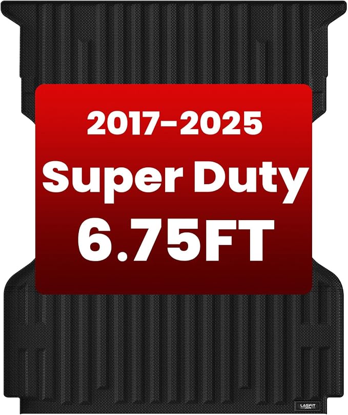 LASFIT Bed Mat 6.75ft for Ford F250 F350 F450 2017-2026 Super Duty 81.9" Truck - Image 2
