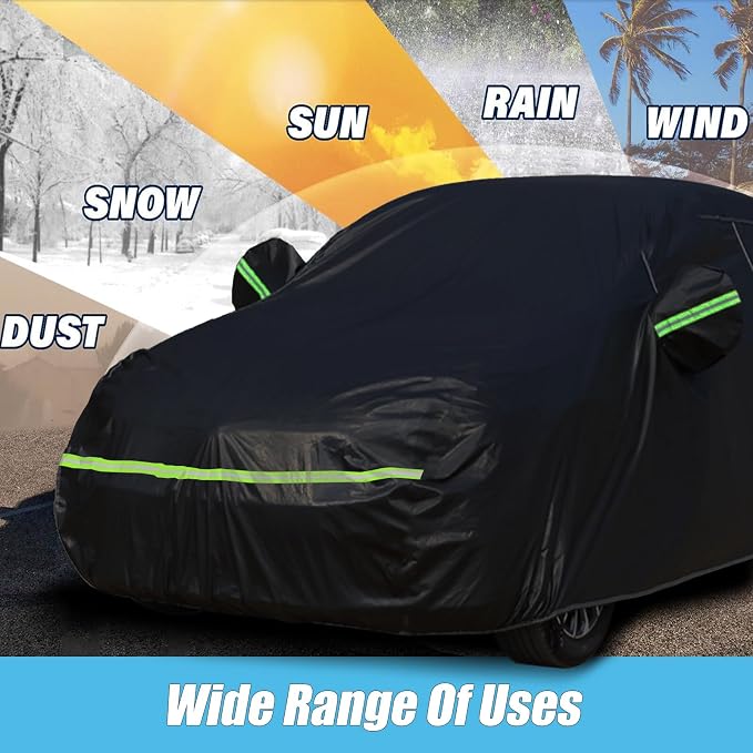 Waterproof Car Covers for 2007-2023 Fiat 500/500C/500E Abarth/New Fiat 500 210T - Image 7