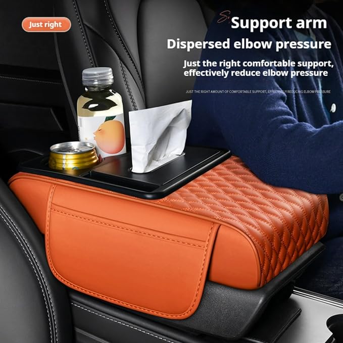 Center Console Cover Organizer, 5-In-1 Arm Rest Cover - Image 3