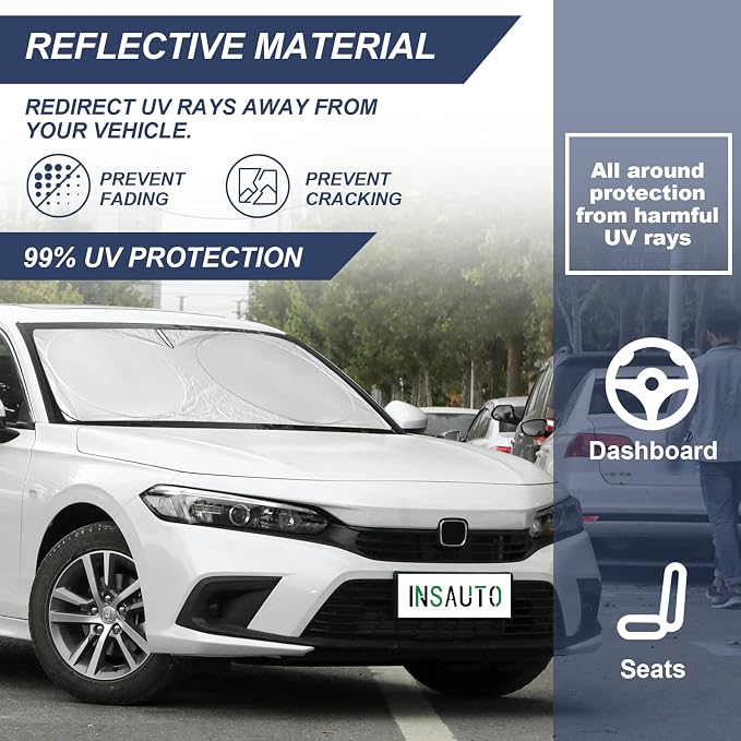 Sun Shade for 2007-2017 Toyota Camry Accessories, Foldable Front Window Shield - Image 4