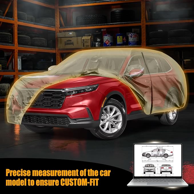 Waterproof Car Covers Replace for 2002-2025 Honda CRV, Windproof Bands for Snow - Image 8