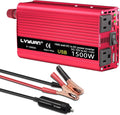 Power Inverter 700W/1500W Dual AC Outlets and USB Charging Port DC 12V to 110V by LVYUAN