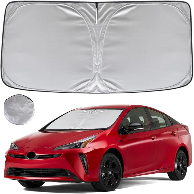 KAYZT Windshield Sun Shade for 2023-2025 Toyota Prius Foldable Sunshade Front by KAYZT