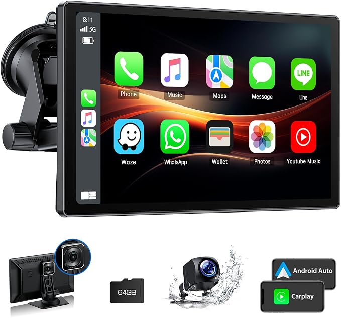 Portable Wireless Carplay Screen by HOTPEAK