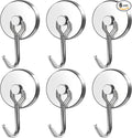 MIKEDE Magnetic Hooks, 110LB Heavy Duty Neodymium Magnet Hooks, Strong Swivel by MIKEDE