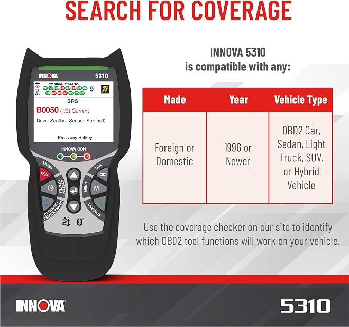 Innova 5310 OBD2 Scanner for ABS & Airbag - Image 3