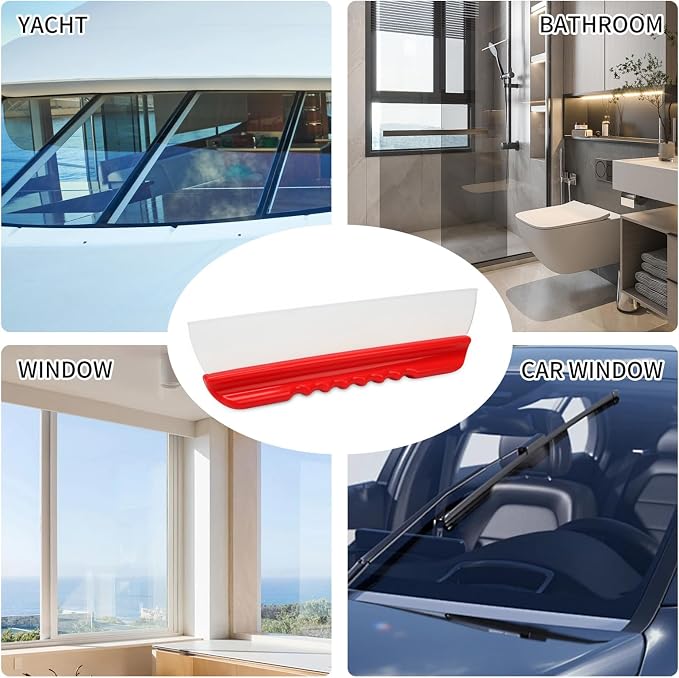 2 Pack 12inch car Squeegee, Silicone Squeegee, car Window Squeegee, Flexible - Image 7