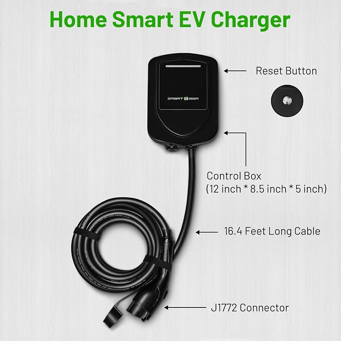 SBB Home Smart Level 2 EV Charger up to 48Amp, 240V Indoor/Outdoor Fast Car - Image 8