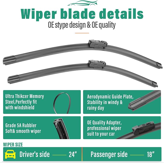 24" 18" 14" Windshield Wiper Blades - Image 3