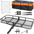 WEIZE Folding Hitch Mount Cargo Carrier Basket 60" x 20" x 6" by WEIZE