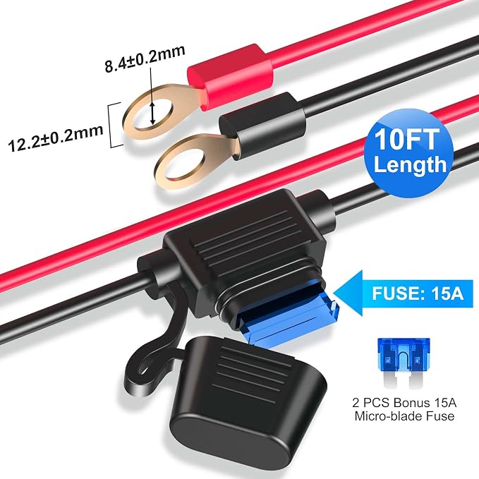 12V Cigarette Lighter Socket Splitter, 200W 3 Socket Multi Port Car Cigarette - Image 2