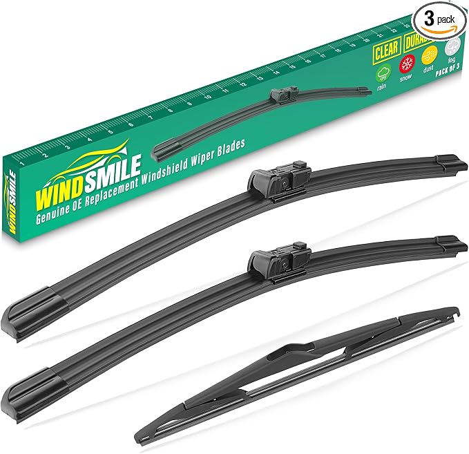 26" 15" 12" Windshield Wiper Blades Replacement by WINDSMILE