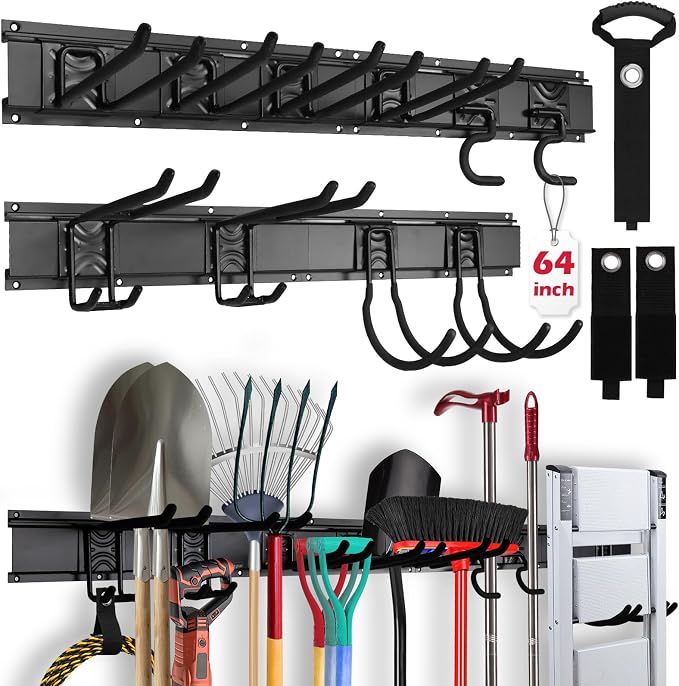 64" Heavy Duty Garage Storage Tool Organizer Wall Mount by SEDY