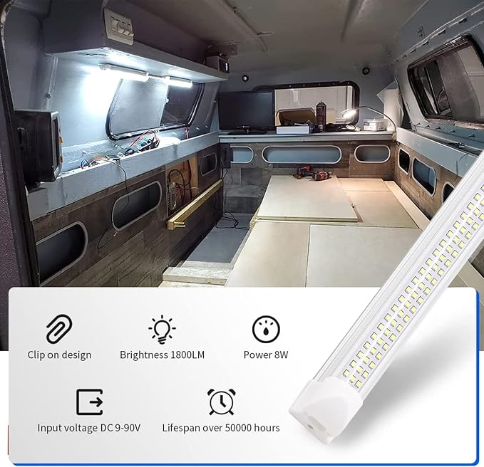 12v LED Interior Light Bar | 108LEDs 1600LM 6W DC 12 Volt led Strip Lights - Image 3