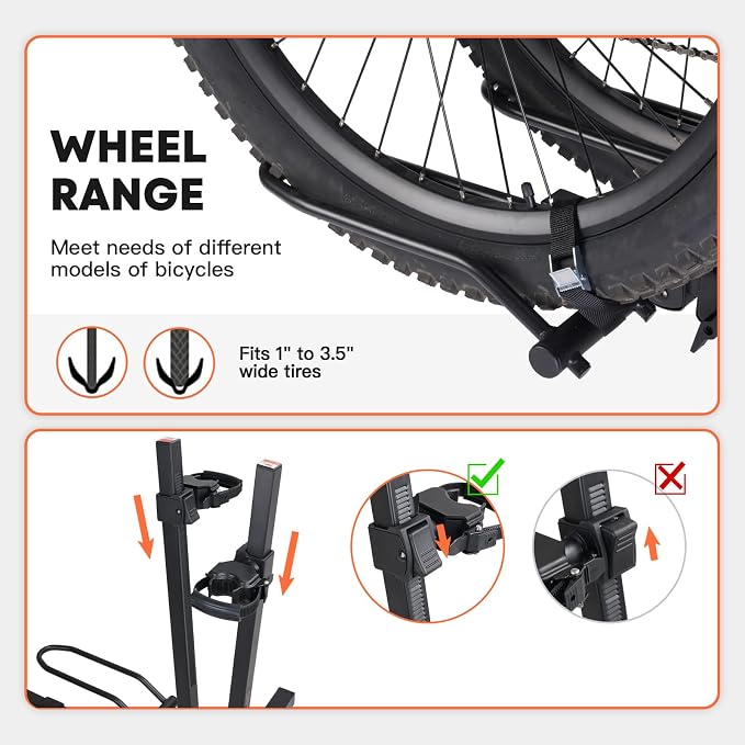 MagRack F2 Bike Rack, 200 lbs Electric Bike No Installation Bike Carrier - Image 6