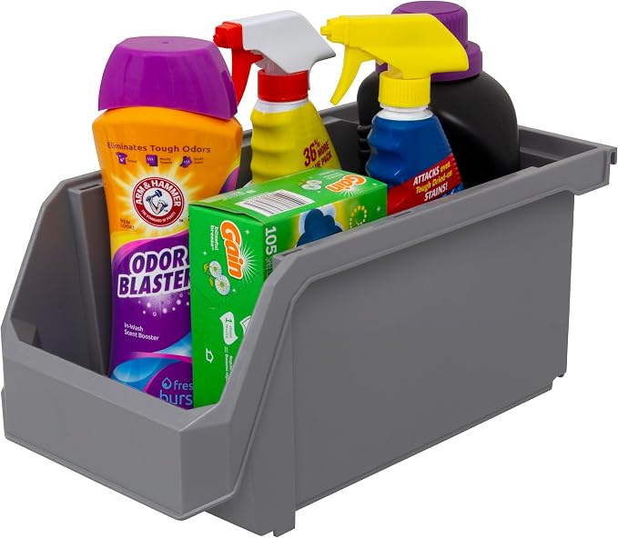 Plastic Containers for Organizing and Storage Bins for Closet, Garage or Pantry - Image 5