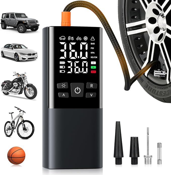 Bestview Tire Inflator Portable Air Compressor-150PSI Air Compressor 4X Faster by BESTVIEW
