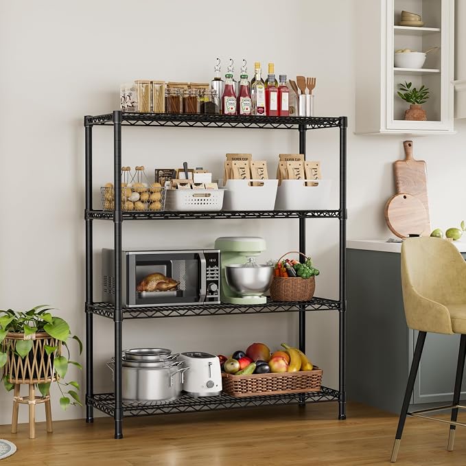 SINGAYE 4 Garage Heavy Duty Shelving Unit Kitchen Pantry Close Home Organizers - Image 7