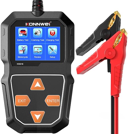 KONNWEI KW218 6V 12V Car Battery Tester 100-2000 CCA Automotive Battery Load by KONNWEI